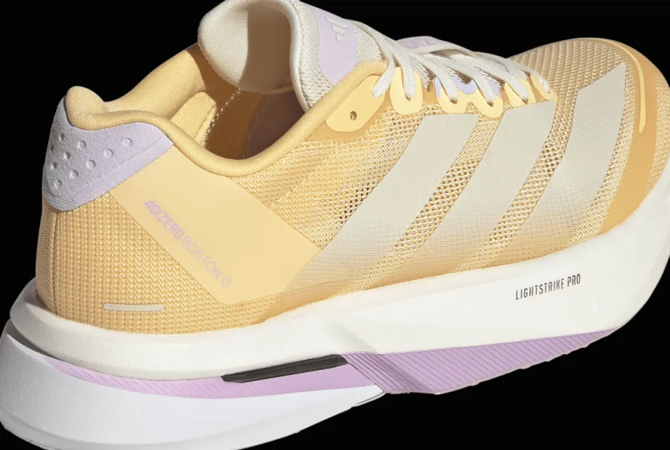 Adidas Women's Adizero Boston 13 Ice Tangerine/Ice Gold Metal/Ice Lavender