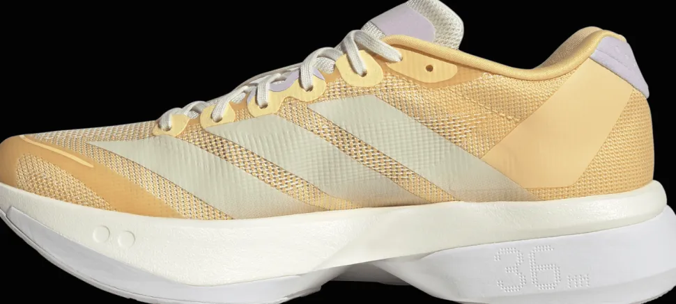 Adidas Women's Adizero Boston 13 Ice Tangerine/Ice Gold Metal/Ice Lavender