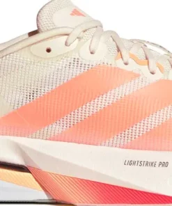 Adidas Women's Adizero Boston 13 Off white/Beam orange/Acid orange