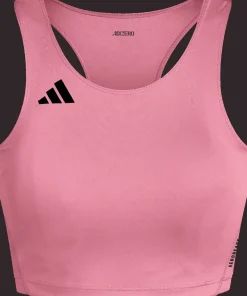 Adidas Women's Adizero Essentials Running Crop Top Lucid pink