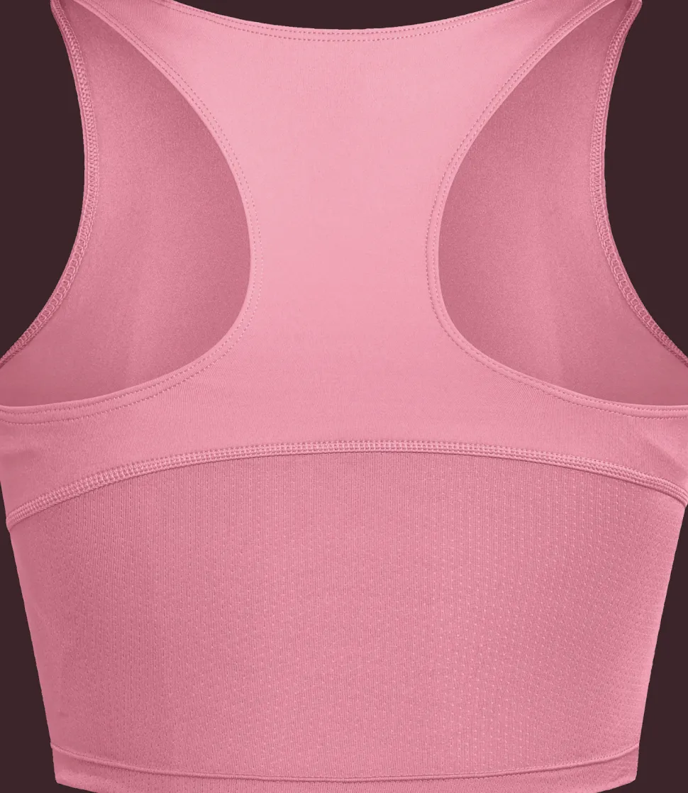 Adidas Women's Adizero Essentials Running Crop Top Lucid pink
