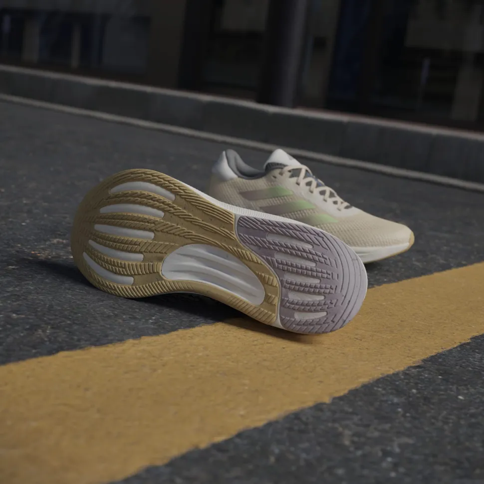 Adidas Women's Supernova Stride Move for the Planet Shoes Crystal Sand/Green Spark/Preloved Fig