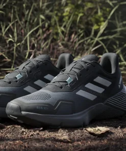 Adidas Women's Terrex Soulstride RAIN.RDY Trail Running Shoes Core Black/Crystal White/Grey Four