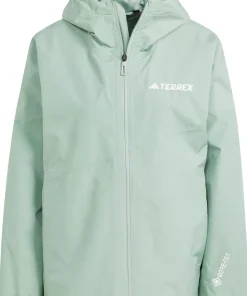 Adidas Women's Terrex Xperior 2L Gore-Tex Performance Jacket Silver Green