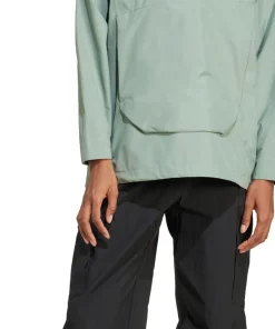 Adidas Women's Terrex Xperior 2L Gore-Tex Performance Jacket Silver Green