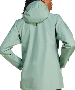 Adidas Women's Terrex Xperior 2L Gore-Tex Performance Jacket Silver Green