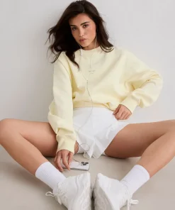 Aim'n Women's Le Run Running Sweatshirt Lemon White