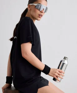Aim'n Women's Le Run Seamless Running T-Shirt Black