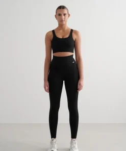 Aim'n Women's Ribbed Seamless Tights Black