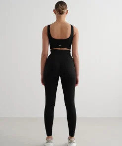 Aim'n Women's Ribbed Seamless Tights Black