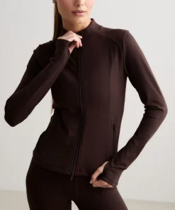 Aim'n Women's Sense Zip Jacket Chocolate