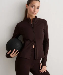 Aim'n Women's Sense Zip Jacket Chocolate