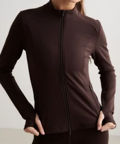 Aim'n Women's Sense Zip Jacket Chocolate