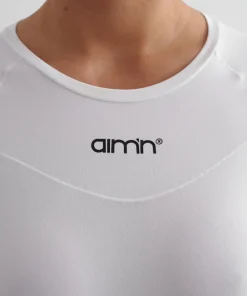 Aim'n Women's Soft Basic Long Sleeve White