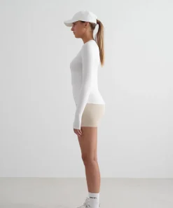 Aim'n Women's Soft Basic Long Sleeve White