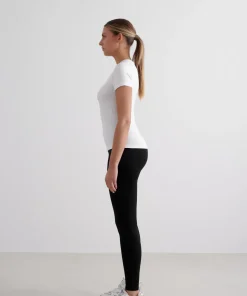 Aim'n Women's Soft Basic Short Sleeve White