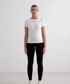 Aim'n Women's Soft Basic Short Sleeve White