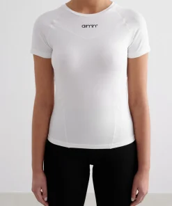 Aim'n Women's Soft Basic Short Sleeve White
