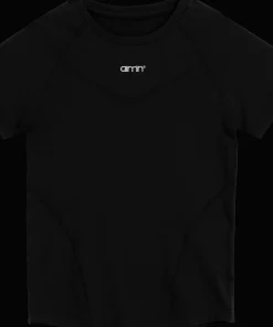 Aim'n Women's Soft Basic Short Sleeve Black