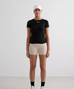 Aim'n Women's Soft Basic Short Sleeve Black