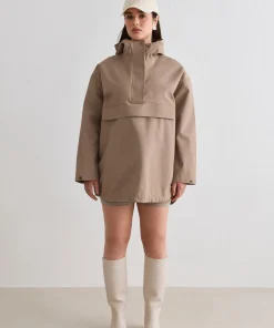 Aim'n Women's Waterproof Oversized Anorak Espresso