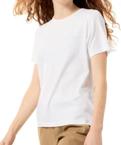 Arc'teryx Women's Kragg Sl Cotton Emblem Crew Shortsleeve White Light
