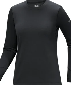 Arc'teryx Women's Taema Thermal Crew Longsleeve Black Heather