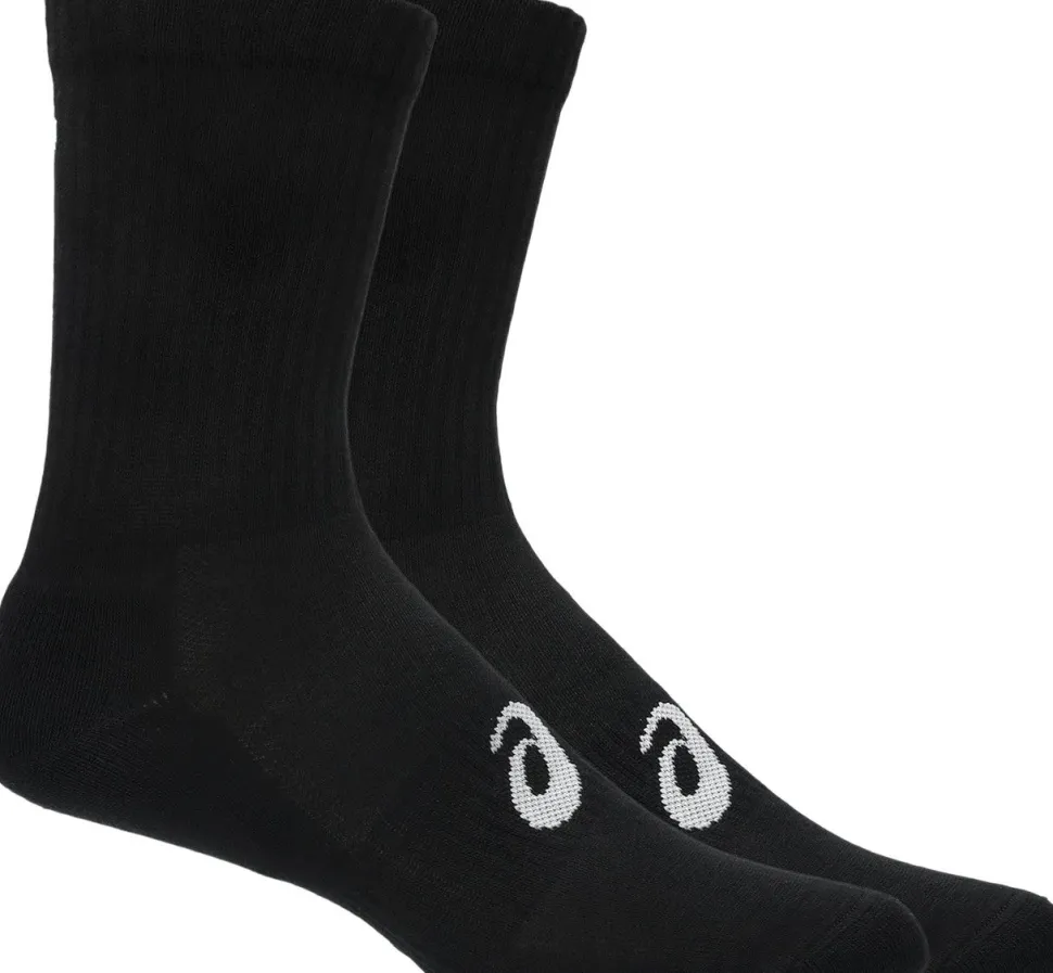 Asics 6 Pack Crew Sock Performance Black