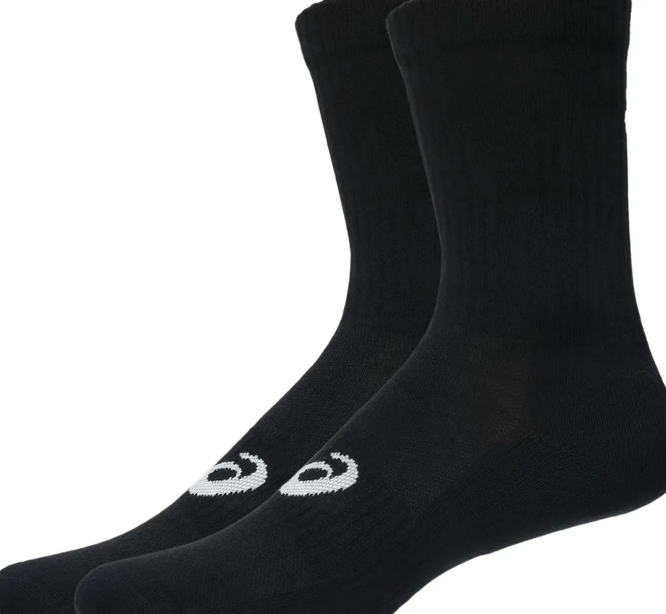 Asics 6 Pack Crew Sock Performance Black