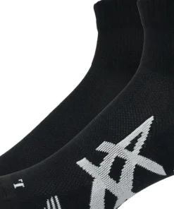 Asics 2 Pack Cushioned Run Quarter Sock Performance Black/Performance Black