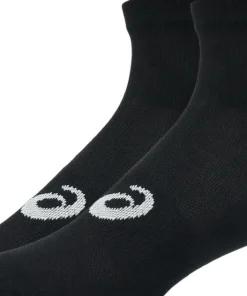 Asics 3 Pack Quarter Sock Performance Black