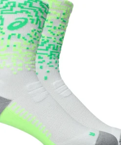 Asics Performance Run Sock Crew Brilliant White/Illum. Green/Vital Green