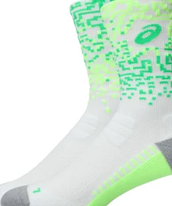 Asics Performance Run Sock Crew Brilliant White/Illum. Green/Vital Green