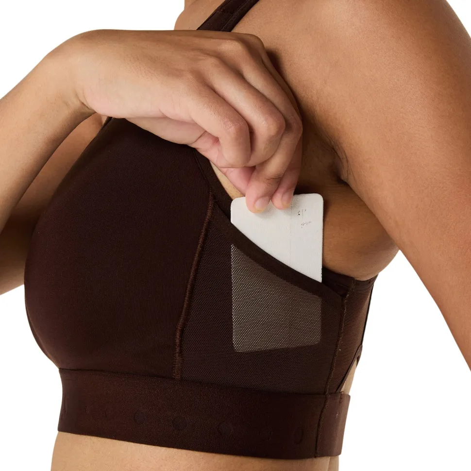 Asics Road Compression Bra Coffee