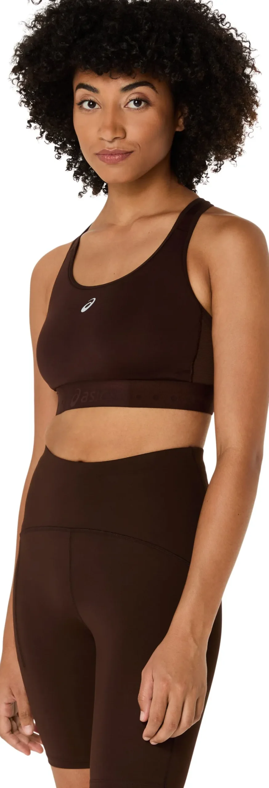Asics Road Compression Bra Coffee