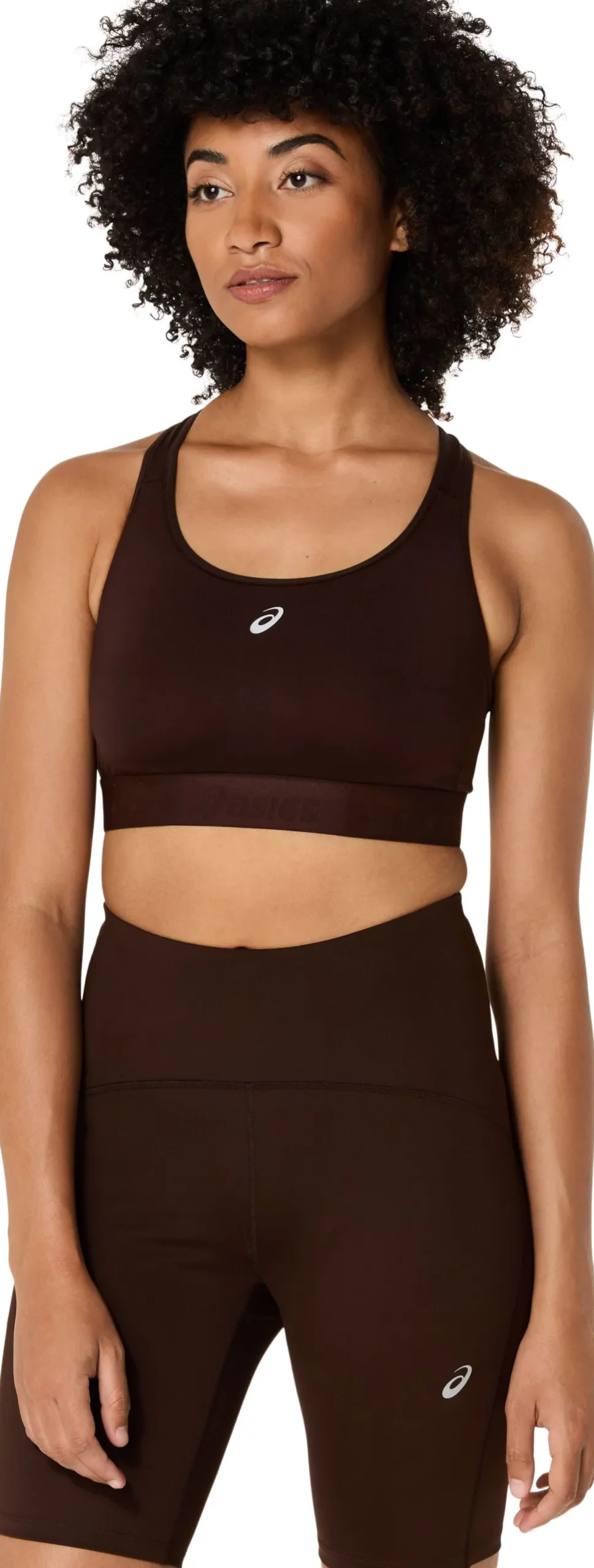 Asics Road Compression Bra Coffee