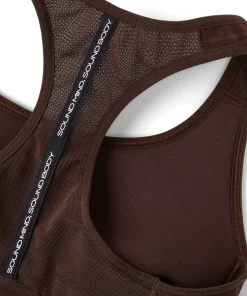 Asics Road Compression Bra Coffee