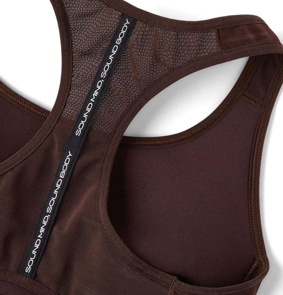 Asics Road Compression Bra Coffee