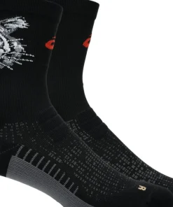 Asics Unisex Performance Run Sock Crew Performance Black/coral Reef