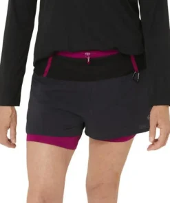 Asics Women's Fujitrail 2-N-1 Short Performance Black/Blackberry