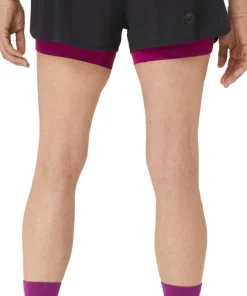Asics Women's Fujitrail 2-N-1 Short Performance Black/Blackberry