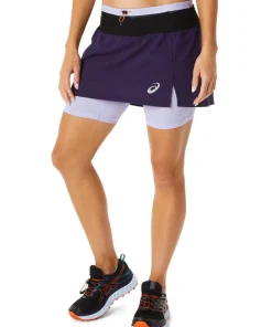 Asics Women's Fujitrail Skort Night Shade/Vapor
