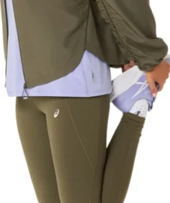 Asics Women's Nagino Run Adjustable Tight Dark Olive
