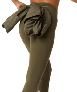 Asics Women's Nagino Run Adjustable Tight Dark Olive