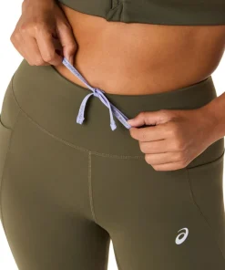 Asics Women's Nagino Run Adjustable Tight Dark Olive