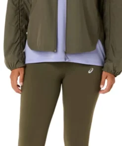 Asics Women's Nagino Run Adjustable Tight Dark Olive
