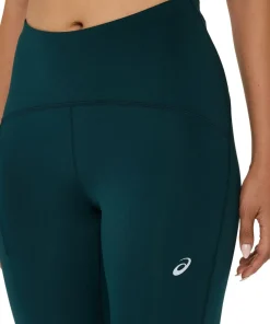 Asics Women's Road High Waist Capri Tight Saxon Green