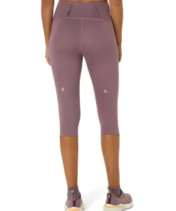 Asics Women's Road High Waist Capri Tight Dusty Mauve
