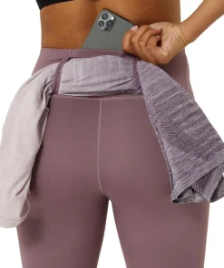 Asics Women's Road High Waist Capri Tight Dusty Mauve