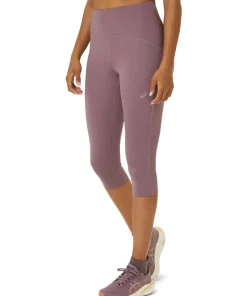 Asics Women's Road High Waist Capri Tight Dusty Mauve